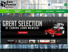 Tablet Screenshot of eriepowerequipment.com